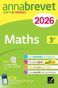Annales du brevet 2026 - Annabrevet Maths 3e - Nouveau brevet Annales du brevet 2026 - Annabrevet Maths 3e - Nouveau brevet